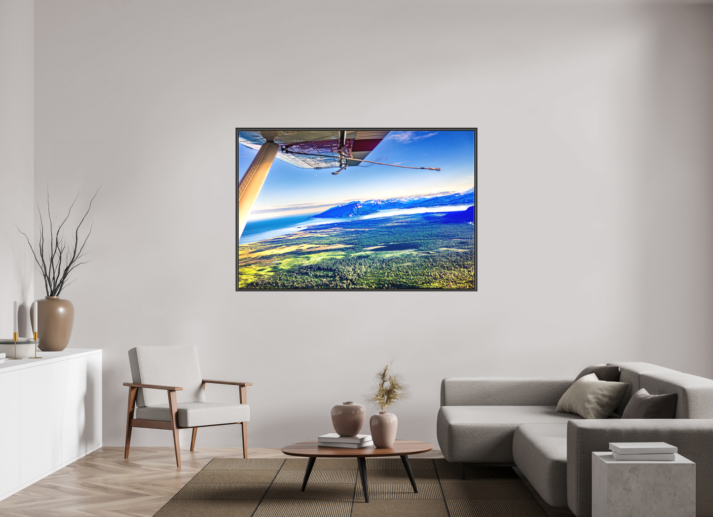 66 x 44″, Framed Above Alaska