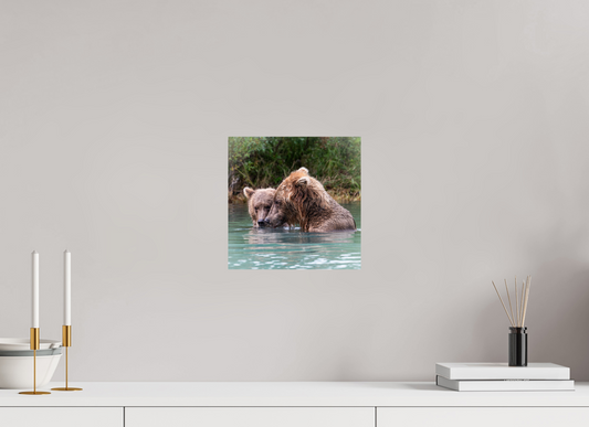 10 x 10″, Chroma Mama and Cub having a moment