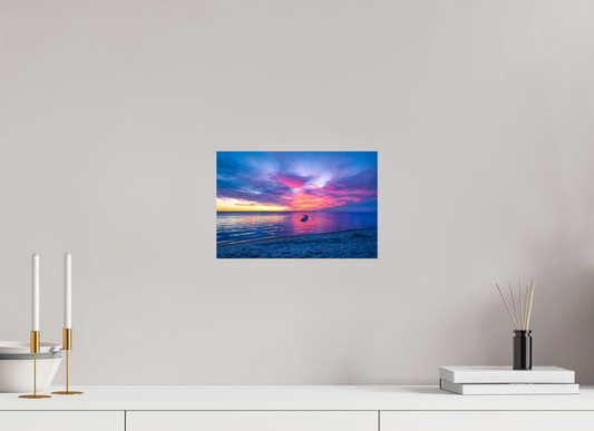 12 x 8″, Chroma Winter Sunset in Outer Banks