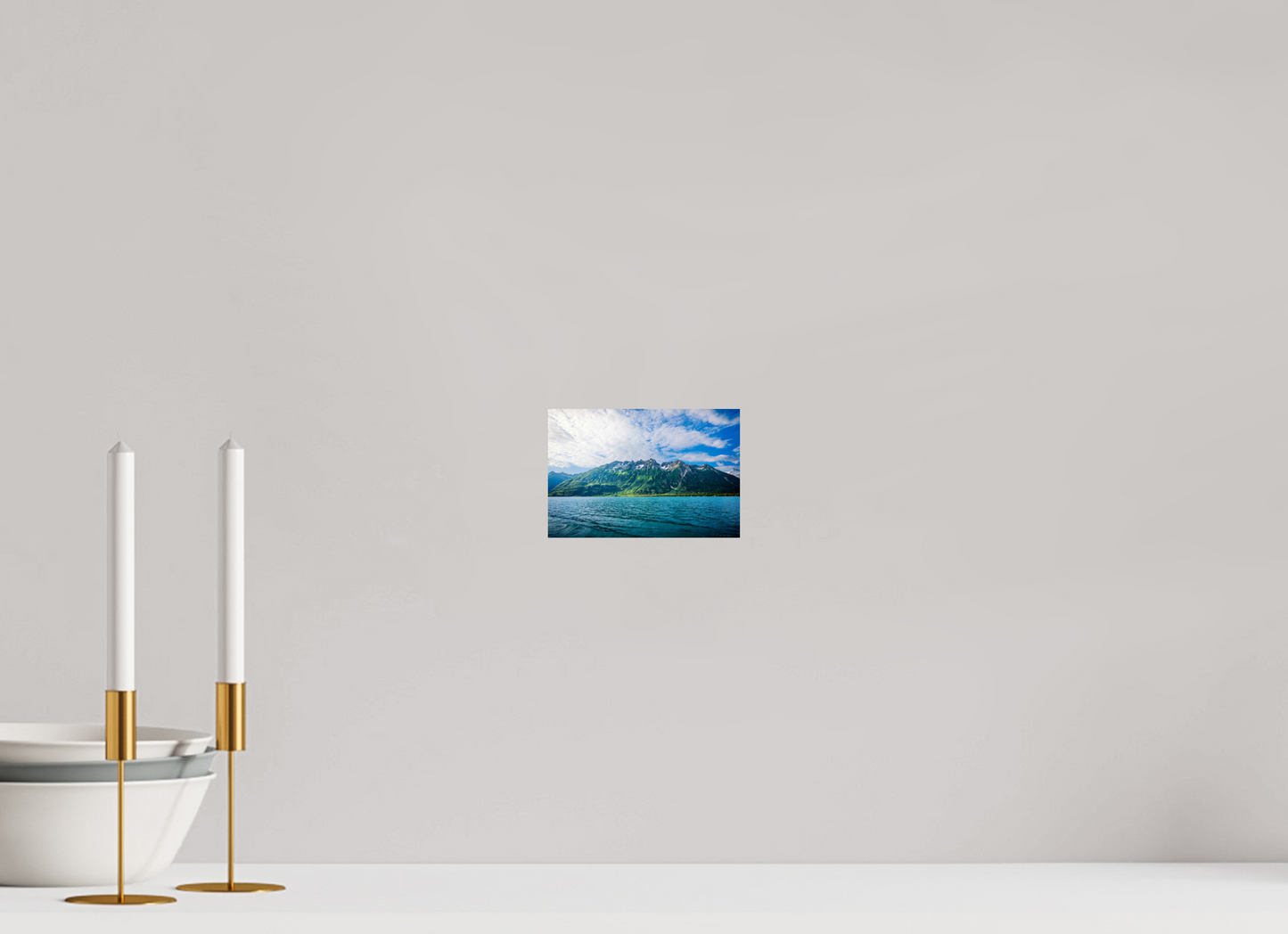 6 x 4″, Photo Print On Fuji Crystal DP II Glacial Lake and Mountains