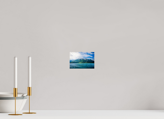 6 x 4″, Chroma Glacial Lake and Mountains