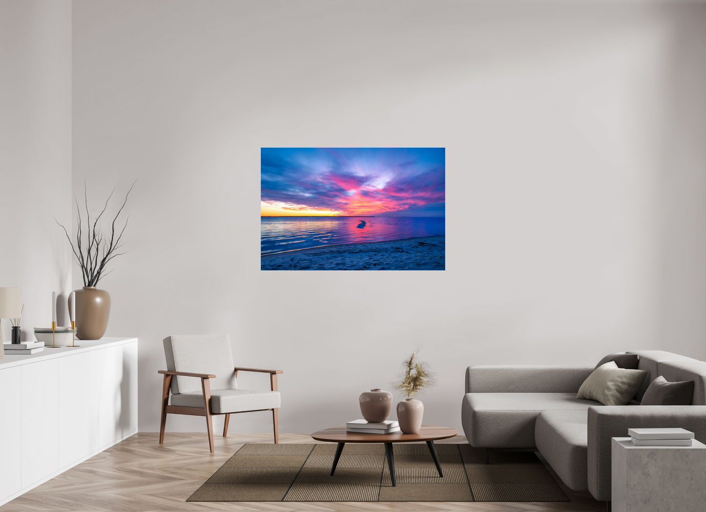 54 x 36″, Chroma Winter Sunset in Outer Banks