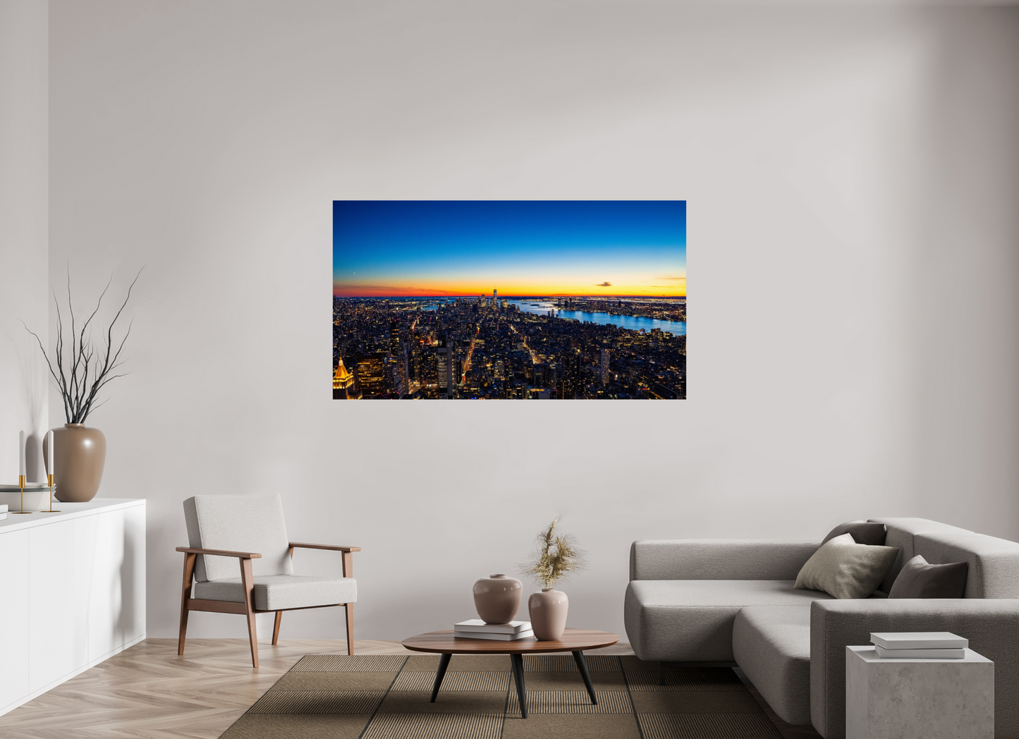 70 x 39.4″, Chroma New York Sunset