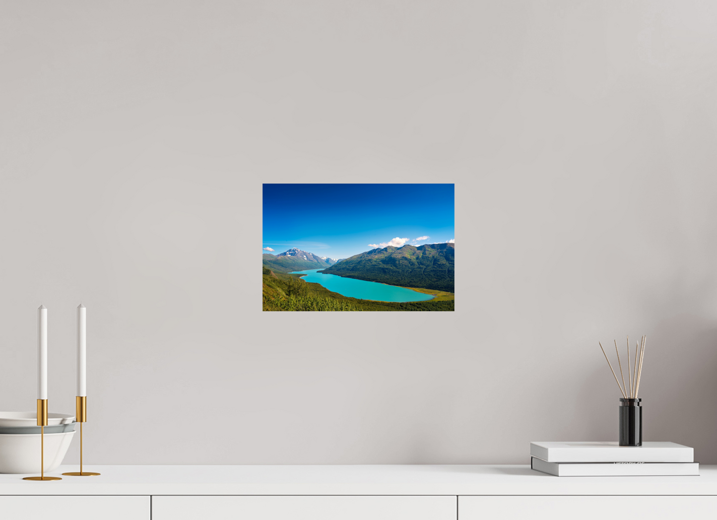 12 x 8″, Photo Print On Fuji Crystal DP II Eklutna Lake, Alaska