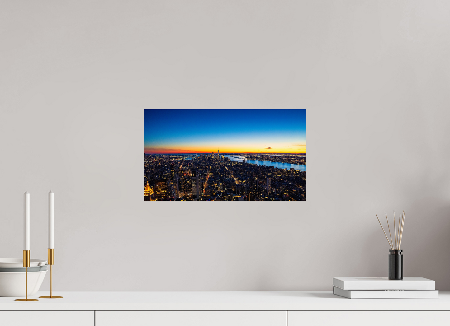 16 x 9″, Chroma New York Sunset