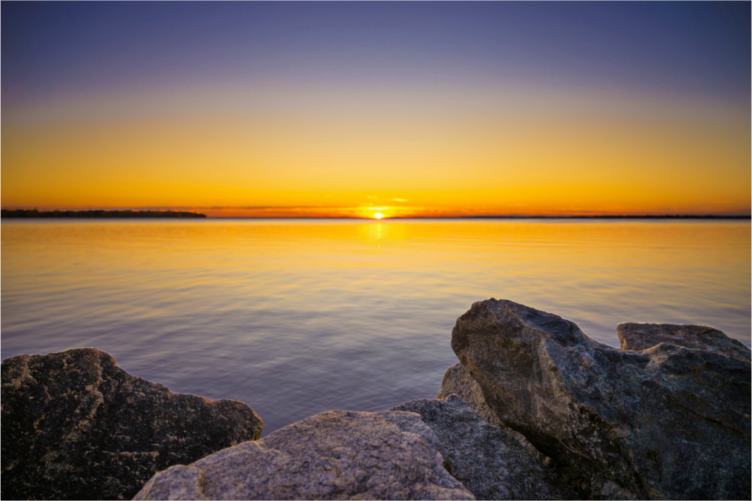 Main image Fall Sunset over Midwest Lake