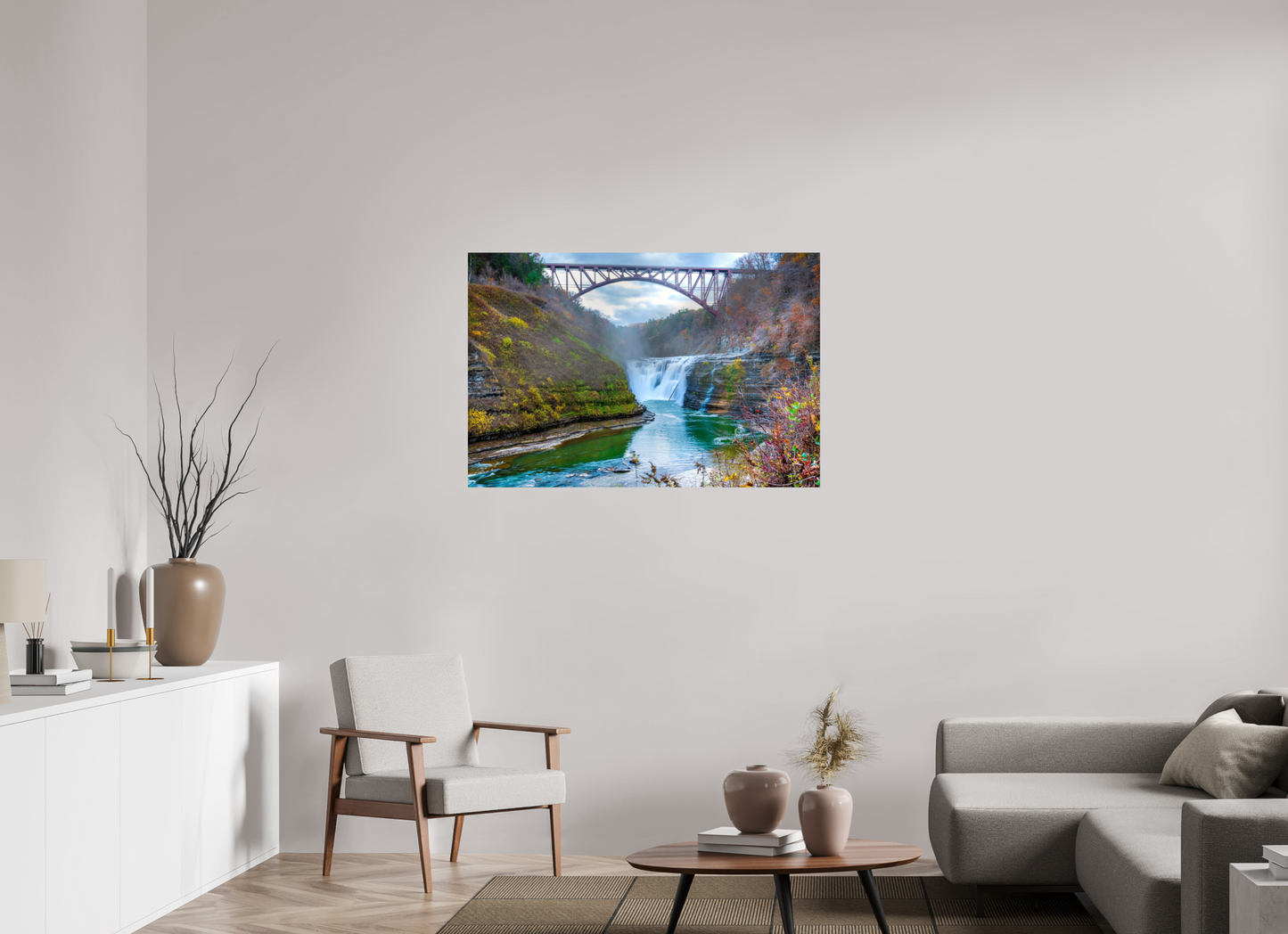 45 x 30″, Photo Print On Fuji Crystal DP II Waterfall