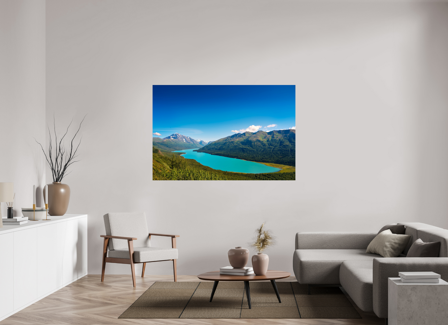 66 x 44″, Chroma Eklutna Lake, Alaska