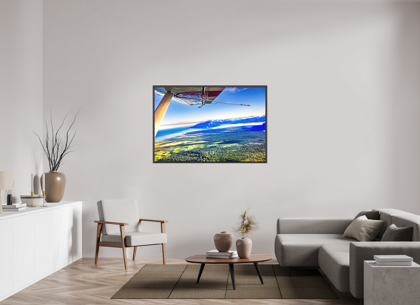 54 x 36″, Framed Above Alaska