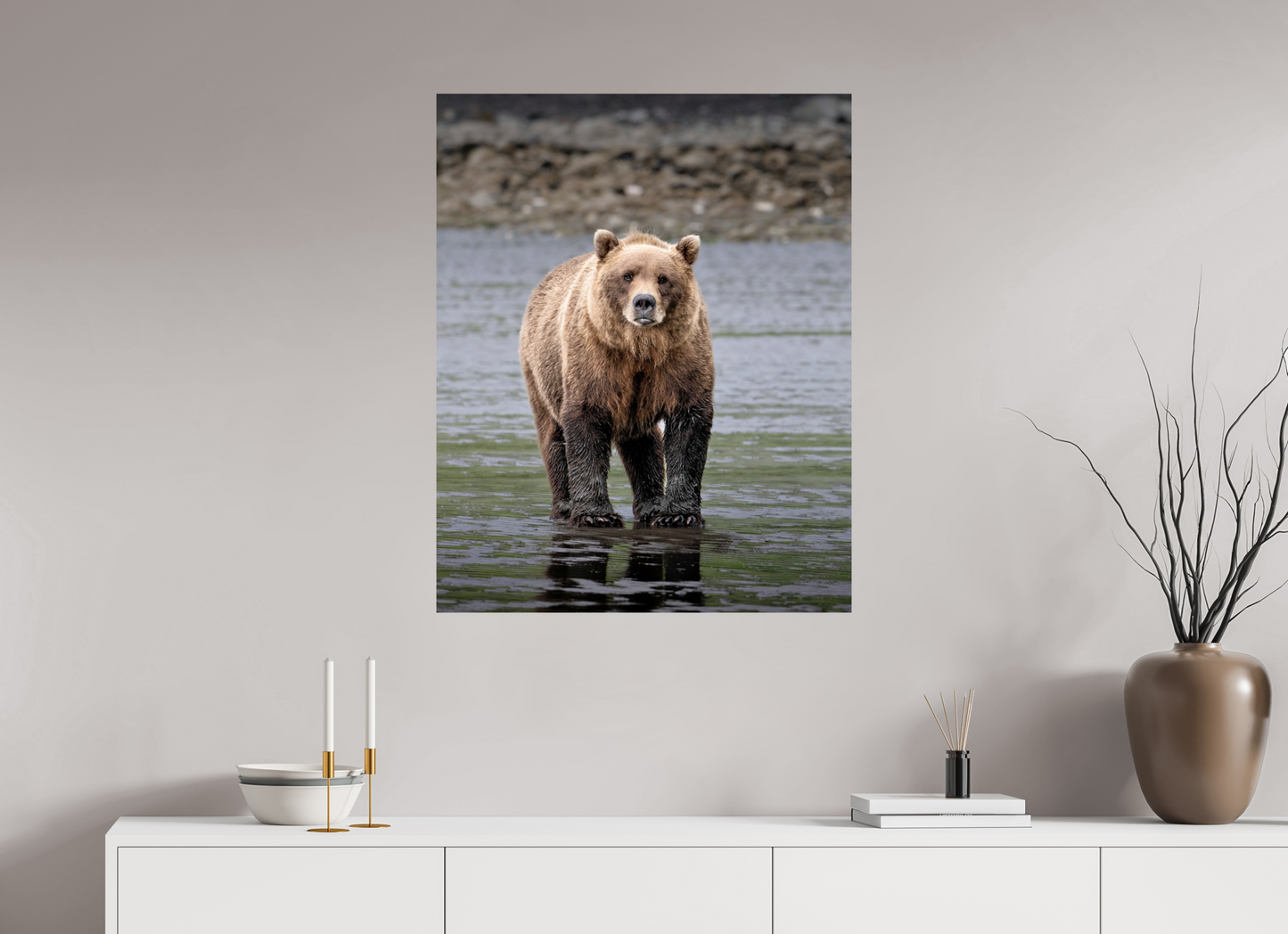 28 x 35″, Chroma Sow on the Alaska Shore