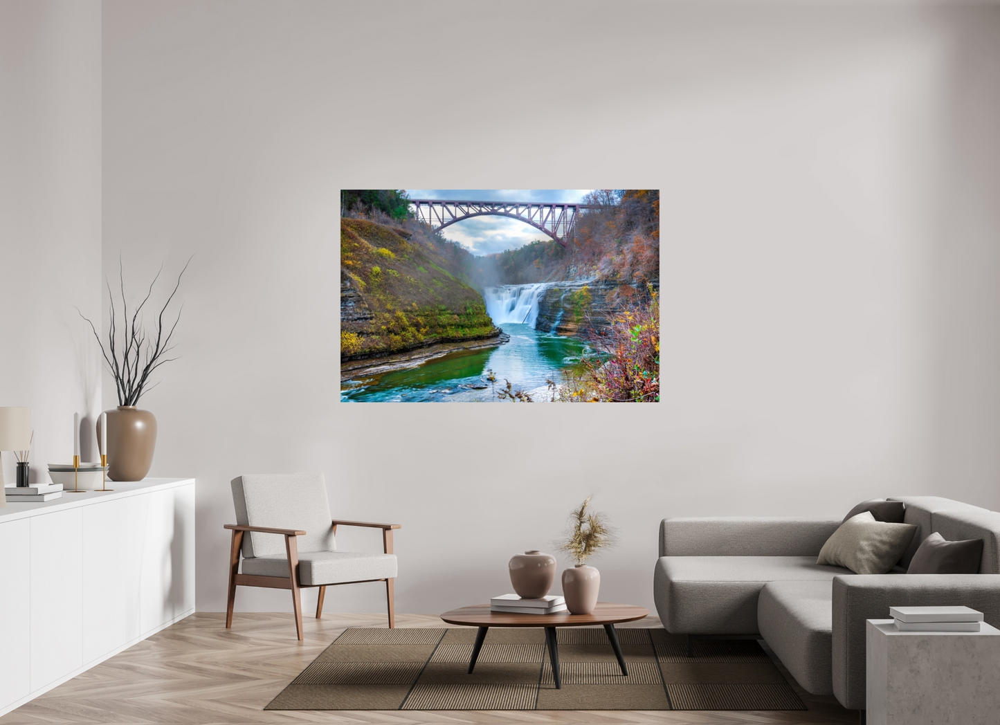 66 x 44″, Chroma Waterfall