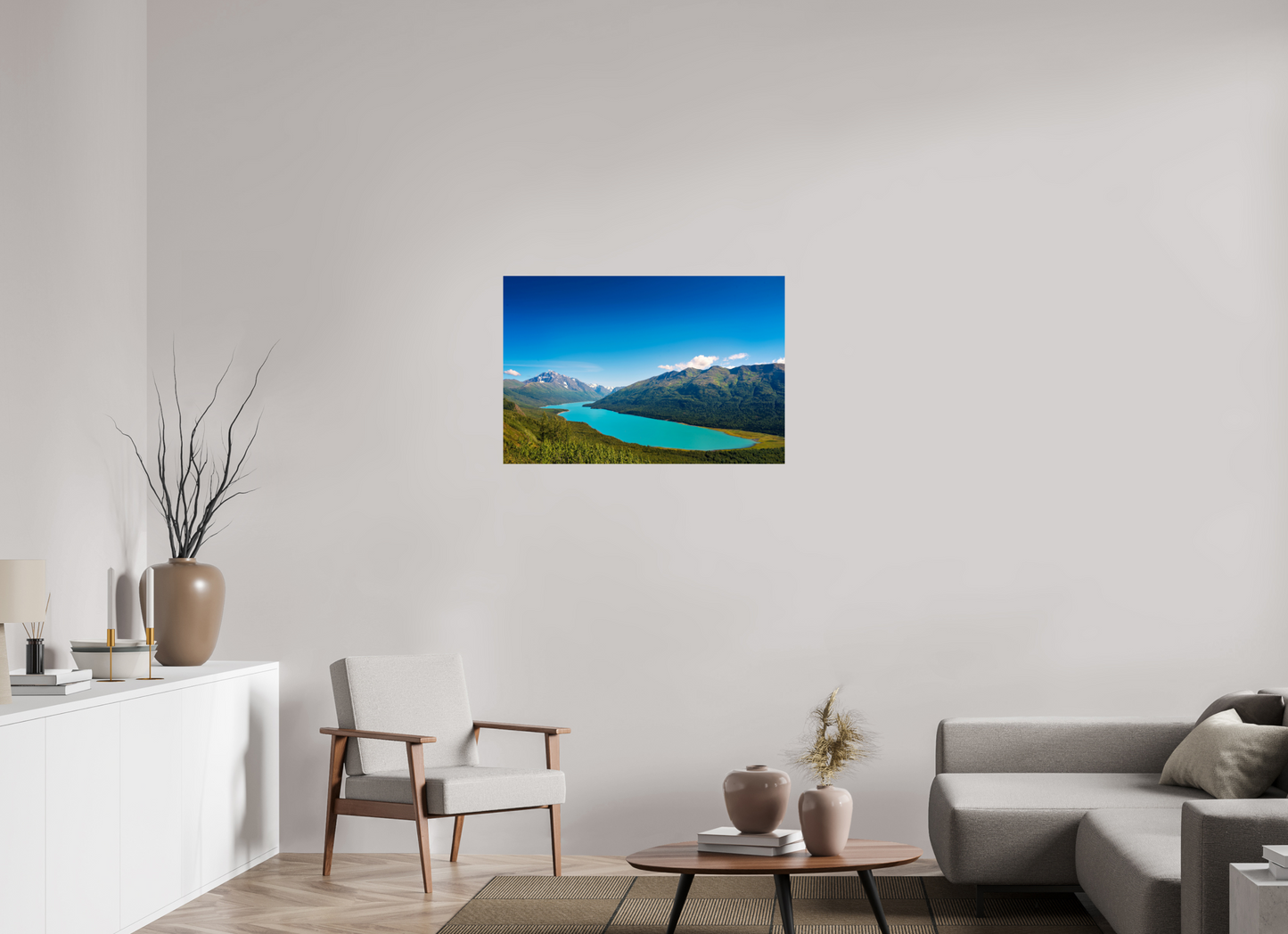 36 x 24″, Photo Print On Fuji Crystal DP II Eklutna Lake, Alaska