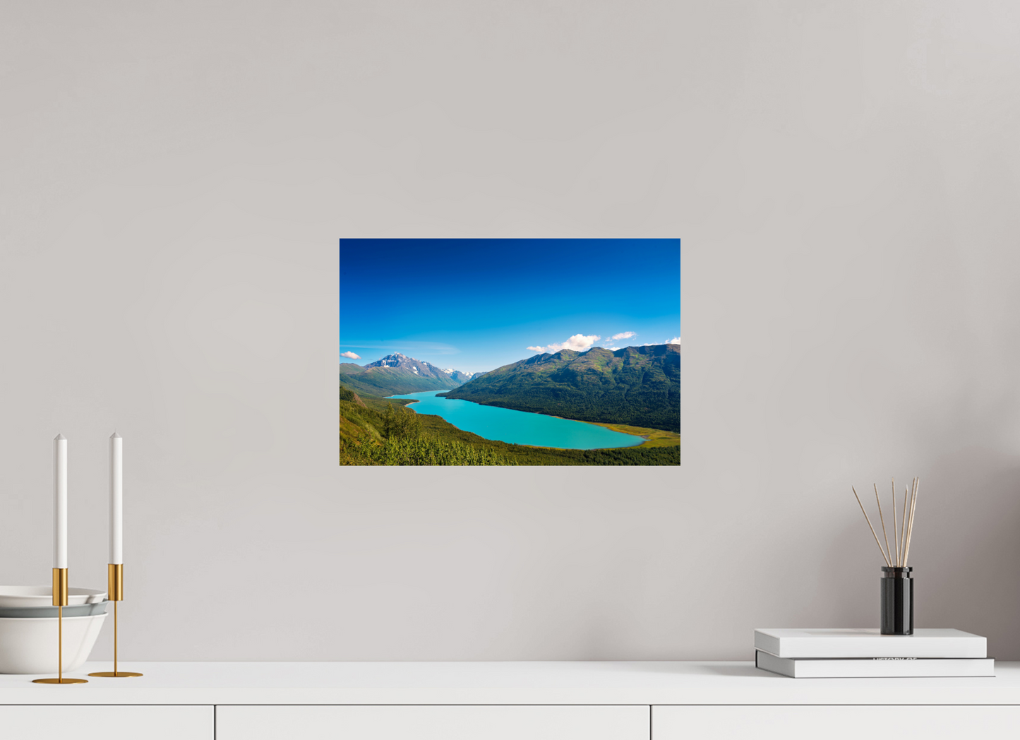 15 x 10″, Photo Print On Fuji Crystal DP II Eklutna Lake, Alaska