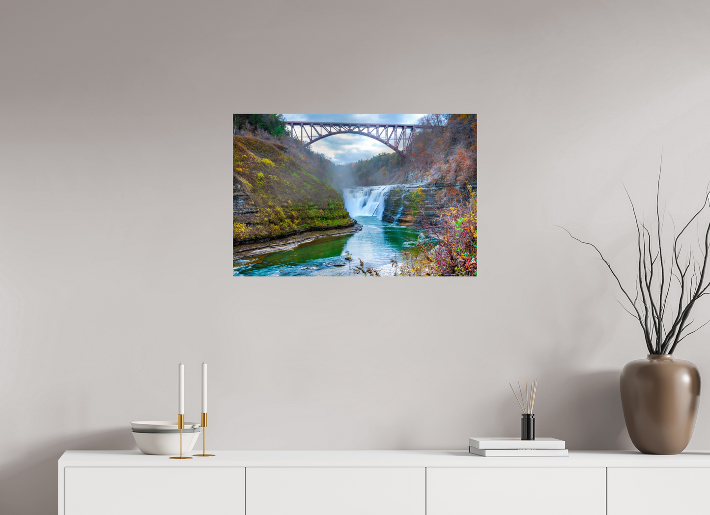 30 x 20″, Photo Print On Fuji Crystal DP II Waterfall