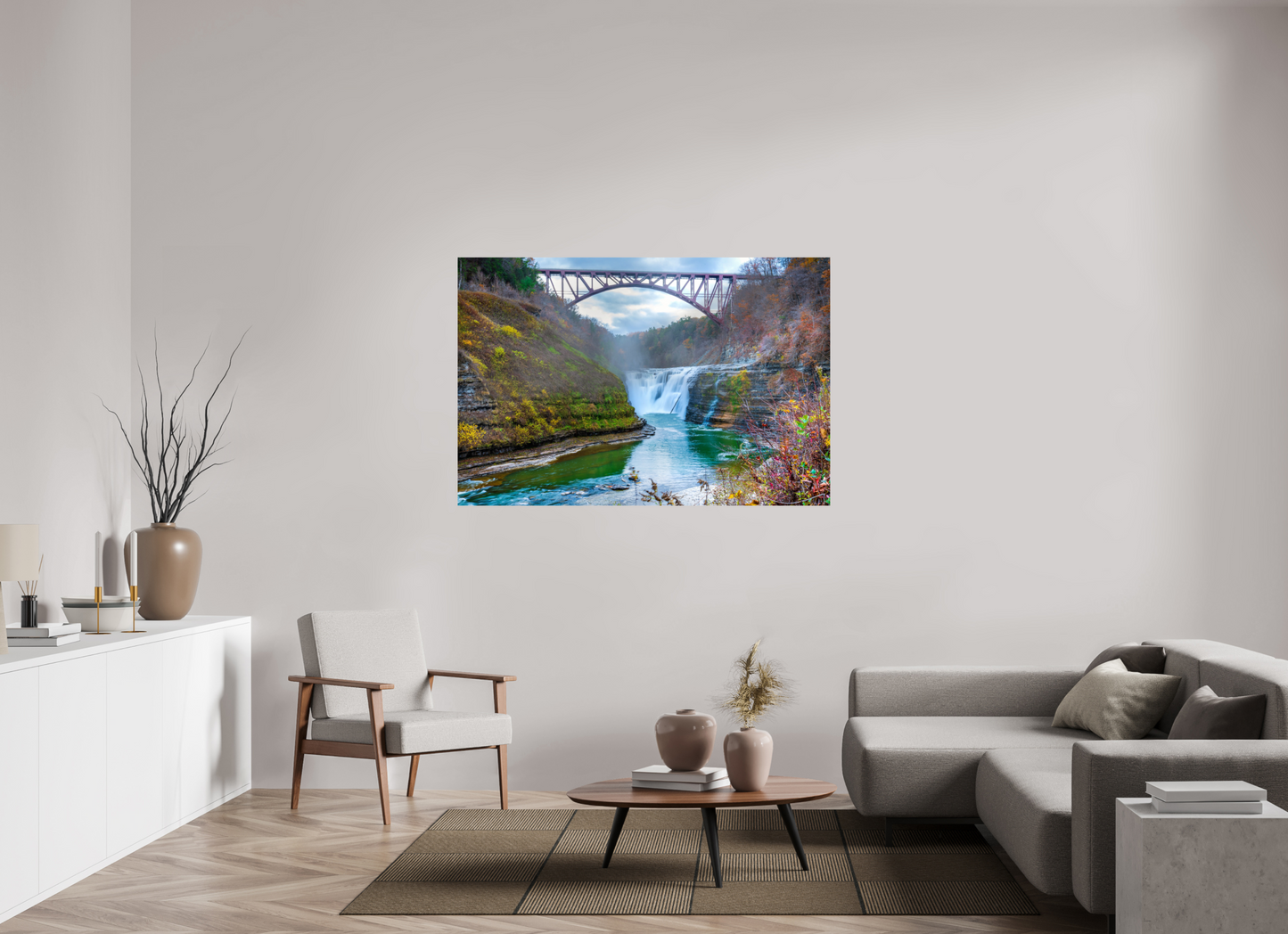 60 x 40″, Photo Print On Fuji Crystal DP II Waterfall