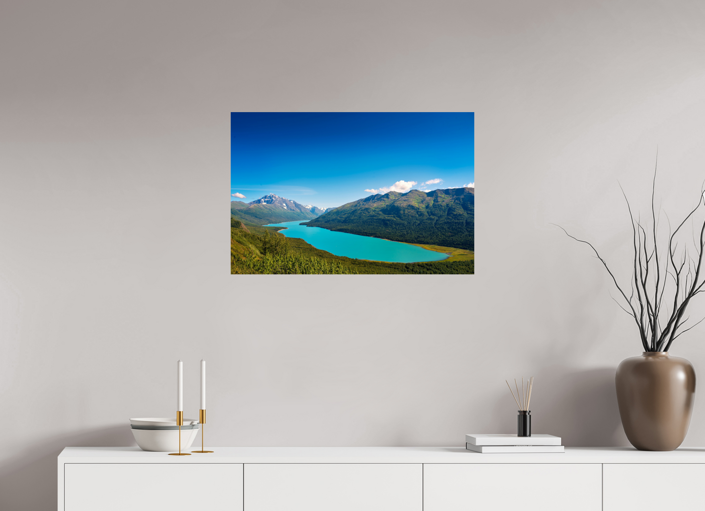 30 x 20″, Chroma Eklutna Lake, Alaska