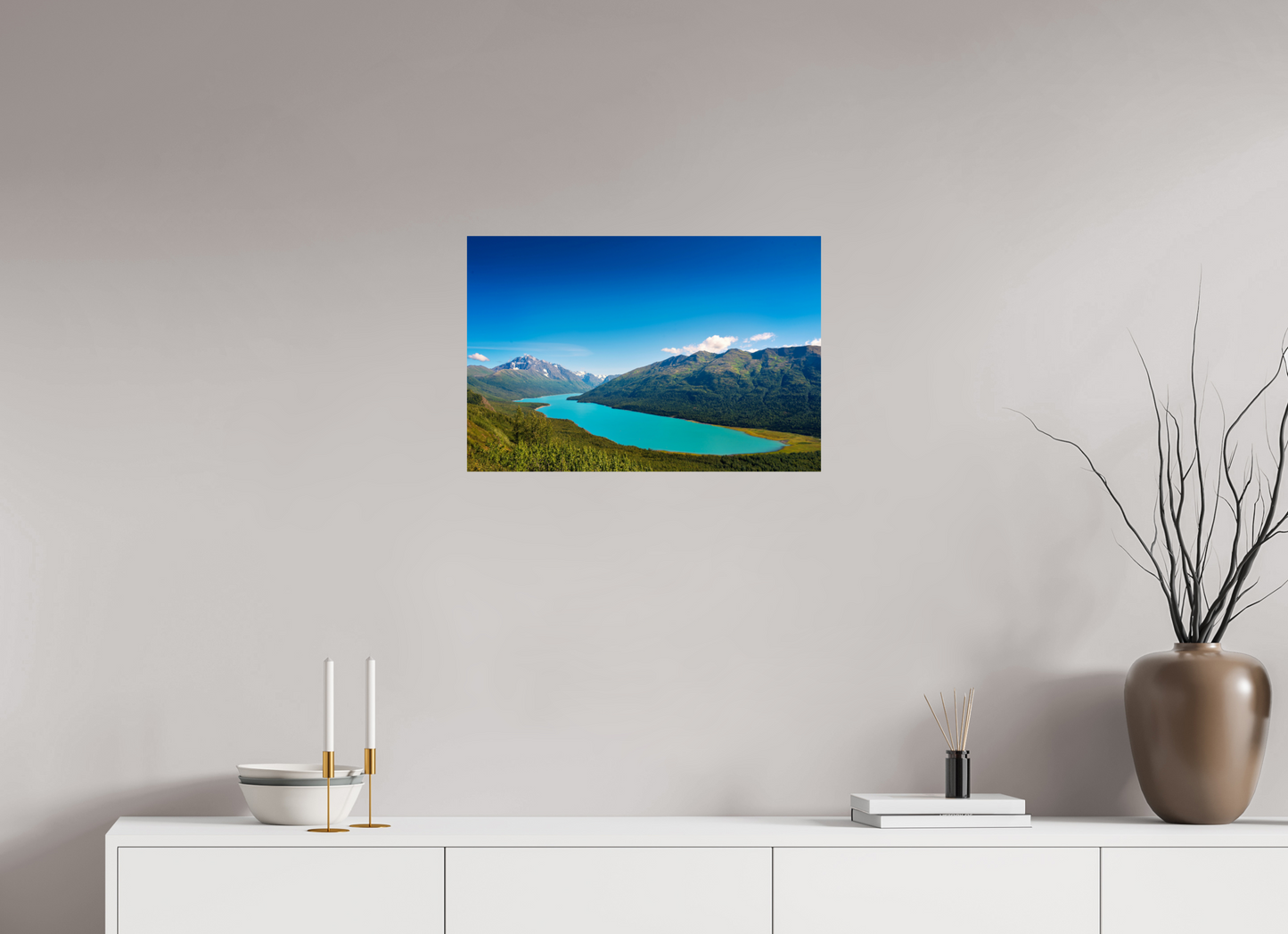 24 x 16″, Photo Print On Fuji Crystal DP II Eklutna Lake, Alaska